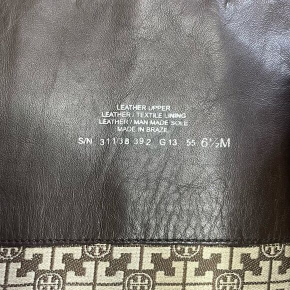 Tory Burch- Brown Bristol Leather Riding Boot with Gold Hardware, Sz 6.5 - Picture 15 of 16